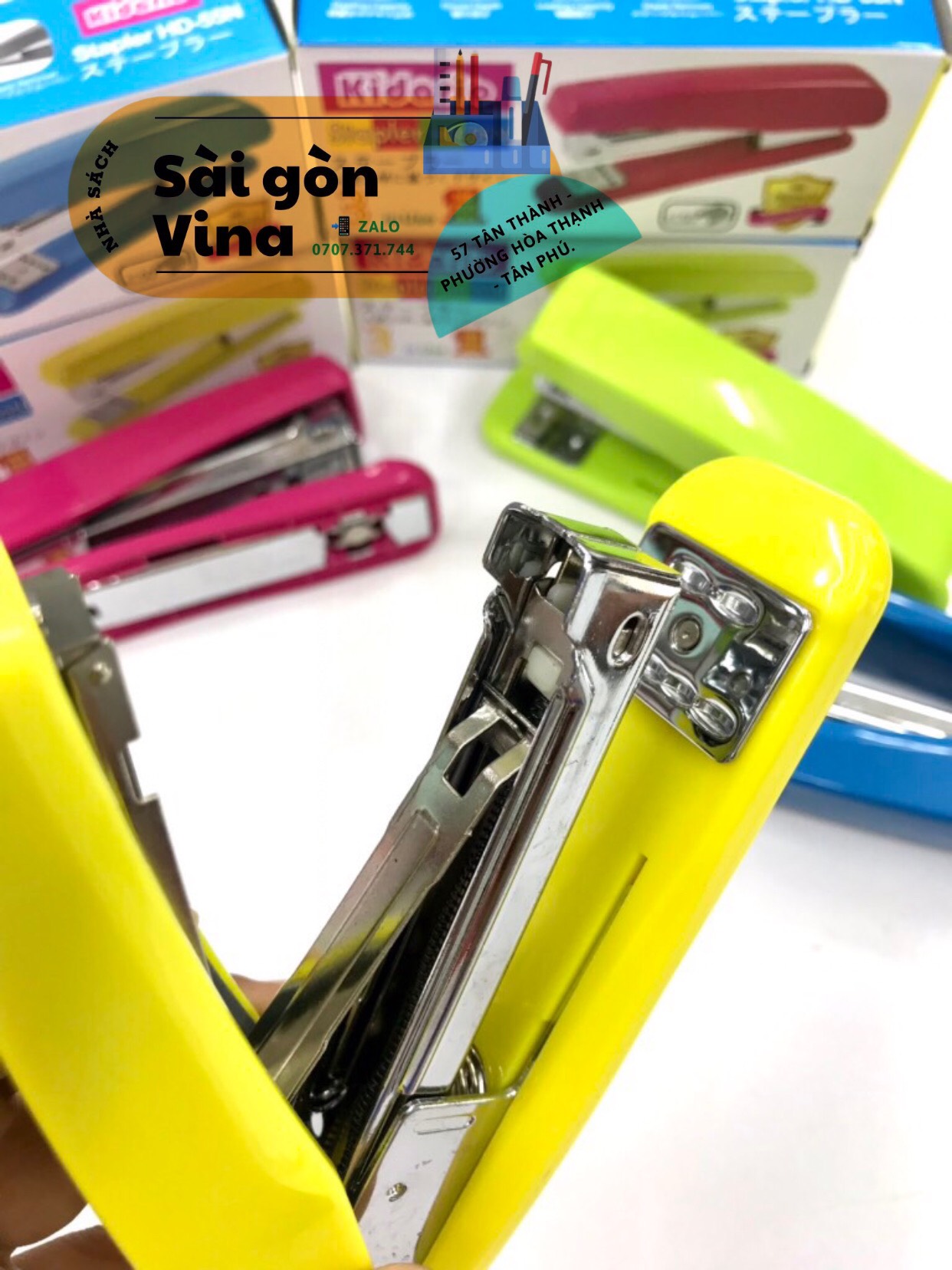 Bấm Kim Kidario Số 3 HD-55N (25 Tờ )-Giao Màu ngẫu Nhiên