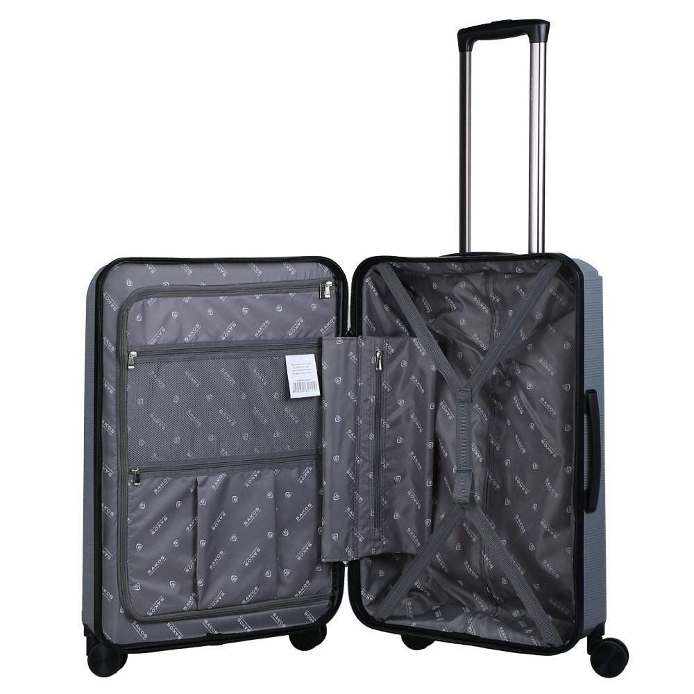 Vali Kéo Nhựa Du Lịch SAKOS PORTA Z26 - Size M (24inch)/ Ký Gửi (Trung) - Khóa TSA - Nhựa PP - Hàng chính hãng