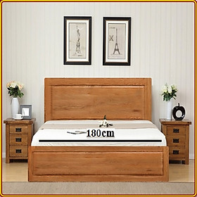 Giường ngủ Nhật gỗ sồi 1m8 Juno sofa 