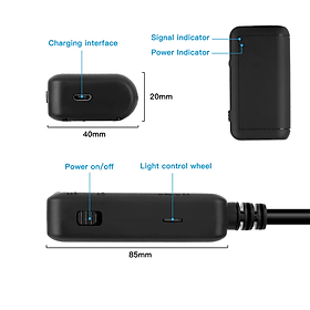 Quà Tặng Trị Giá 299K - Hàng Chính Hãng Camera Nội Soi Công Nghiệp F220 Độ Dài 5m - Đường Kính Camera 5.5mm - Chống Nước IP67 - LED  - Hành Ảnh Độ Phân Giải HD - Tích Hợp  WiFi - Tương Thích HĐH Android iOS