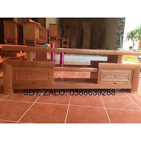 kệ tivi gỗ tư nhiên giá thật