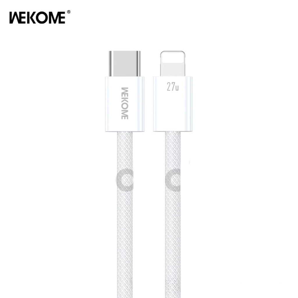 Cáp sạc nhanh PD 27W WEKOME WDC-21 C to L bọc dù cao cấp, độ dài 1m ( hàng chính hãng)