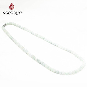 Chuỗi cổ tràng hạt cẩm thạch phỉ thúy hạt 6mm mệnh hỏa, mộc - Ngọc Quý Gemstones