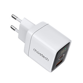 Củ sạc Choetech PD6052 nhanh 35W 2 cổng Usb A+ Type C  có màn hình LED hiển thị thông số sạc (hàng chính hãng)