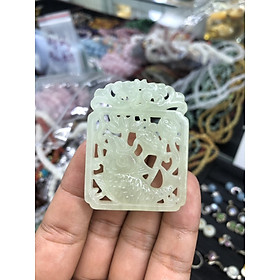 Mặt dây chuyền cá chép phong thủy đá ngọc