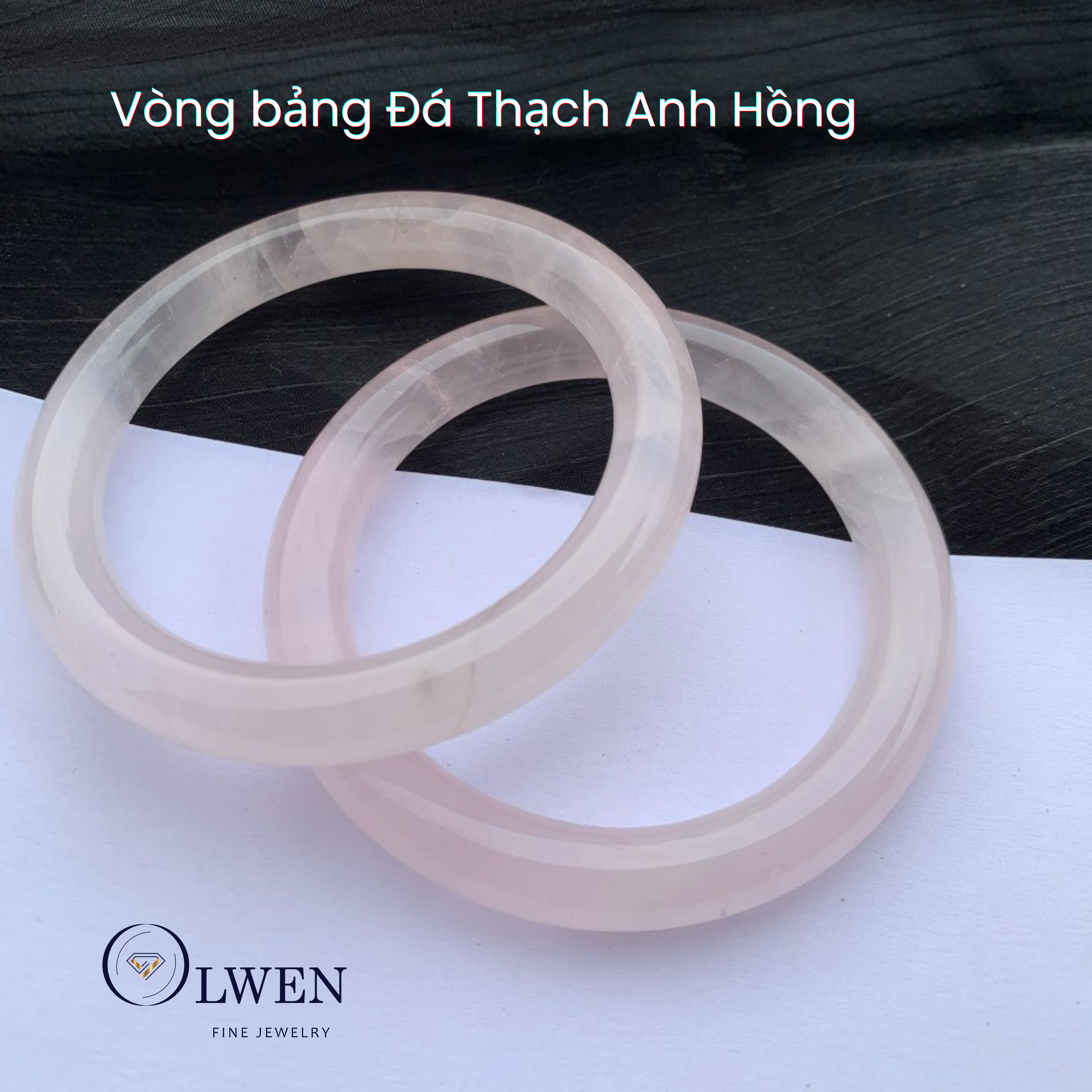 Vòng bản thạch anh Hồng