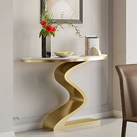 Bàn console dáng gợn sóng mặt đá chân sắt Juno sofa CSTCT058 120x30x85 cm nhiều màu lựa chọn