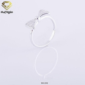 Nhẫn bạc Ý 925 Huệ Ngân - Nơ đẹp RR1292