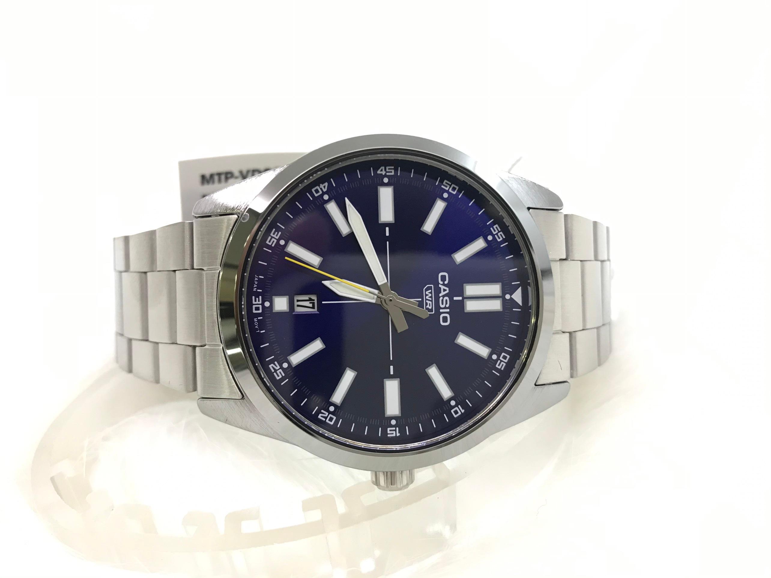 Đồng Hồ Nam Dây Thép Casio Standard MTP-VD02D-2EUDF Chính Hãng - MTP-VD02D-2E