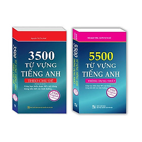 Sách - 3500 Từ Vựng Tiếng Anh Theo Chủ Đề + 5500 Từ Vựng Tiếng Anh Thông Dụng Nhất - Bản Trắng Đen - Minh Thắng