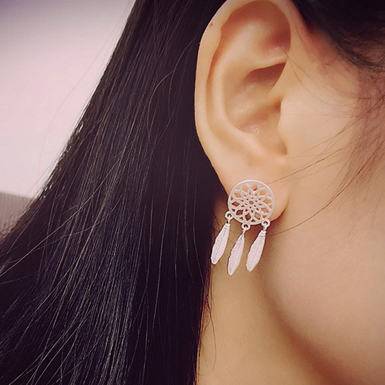 Khuyên tai bông tai dream catcher phong cách boho