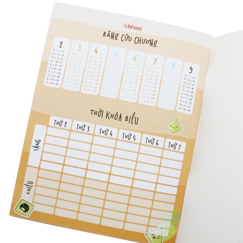 Combo 10 Tập Học Sinh Bánh Việt - Miền Nam - 4 Ô Ly - 96 Trang 80gsm - The Sun 03 - Bánh Ít Lá Gai - Tặng Nhãn Vở Kèm Sticker
