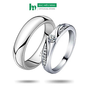 Nhẫn Đôi Bạc Nhẫn Cặp Bạc - Tuổi Hồng Thơ Ngây - BẠC HIỂU MINH NC632