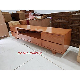 Kệ tivi gỗ sồi Nga kệ 2m