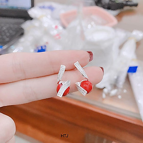Bông tai bạc thời trang chất liệu bạc s925 MS78a
