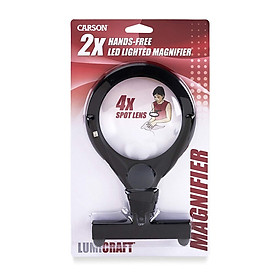  Kính lúp cầm tay, đeo cổ Carson  LumiCraft LC-15 2x(4x) - Hàng chính hãng