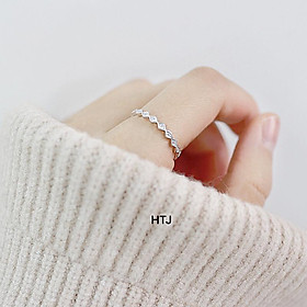 Nhẫn bạc nữ thời trang chất liệu bạc ta MS35a