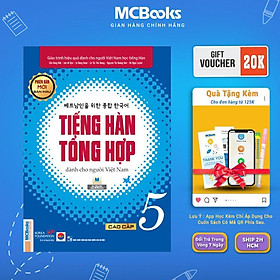 Sách - Giáo Trình Tiếng Hàn Tổng Hợp Cao Cấp 5 - Bản Màu - MCBooks
