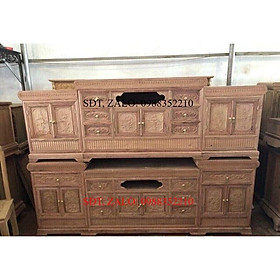 ️ Kệ tivi gỗ hương 2m2 . 2m4