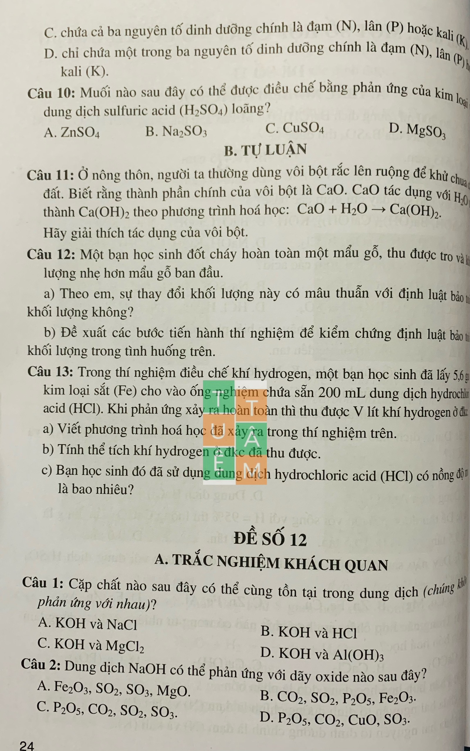 Sách - Tuyển tập đề kiểm tra định kì Khoa học tự nhiên 8