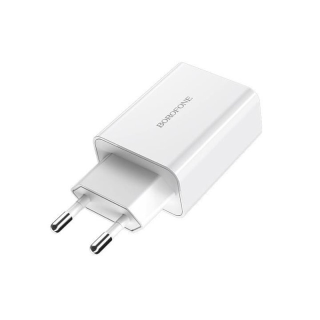 Cốc sạc nhanh Borofone 18w BA21A cổng USB - Hàng chính hãng