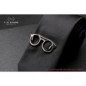 NHIỀU MẪU Kẹp cà vạt nam bản nhỏ ( 5cm), Kẹp Cavat hình họa tiết chìa khóa cao cấp - tặng kèm hộp nhỏ