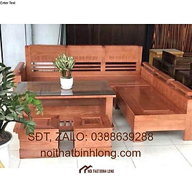 Bộ bàn ghế phòng khách tay trứng Góc L KT2m *1m8
