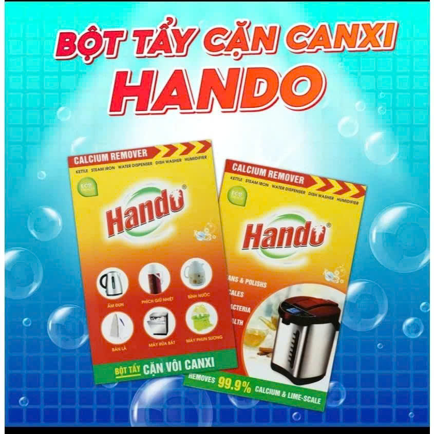 Bột tẩy cặn nước đá vôi ấm đun,bình đựng nước Hando 100Gr