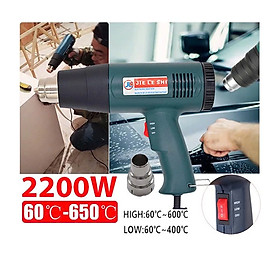 Khò Nhiệt Thổi Hơi Nóng Dán Decal, Màng Co Đa Năng Công Suất Lớn – Uốn Ống Nước Hiệu Quả