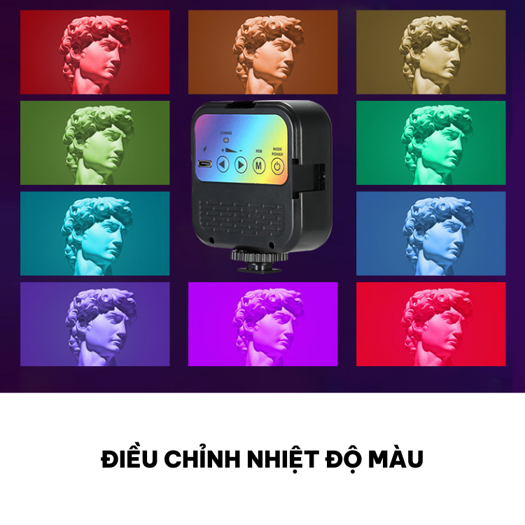Đèn Led nhiều màu đa năng,hiệu ứng hỗ trợ ánh sáng chụp hình , quay video - Hàng chính hãng