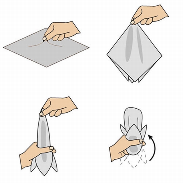 Khăn Cài Túi Áo Vest - Pocket Square - Phụ Kiện Cài Áo xanh họa tiết