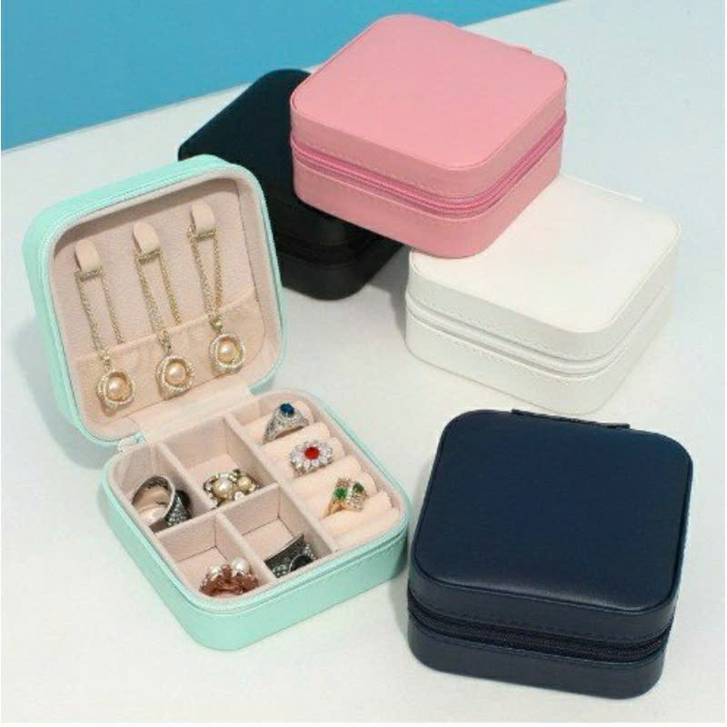 Hộp đựng trang sức bằng da PU 10x10cm sang trọng, lịch lãm, chống thấm nước, giúp bảo vệ trang sức - Henrysa