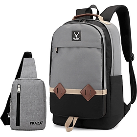Balo Thời Trang Du Lịch Hàn Quốc (BL167) Tặng Túi Đeo Messenger PRAZA - DC095