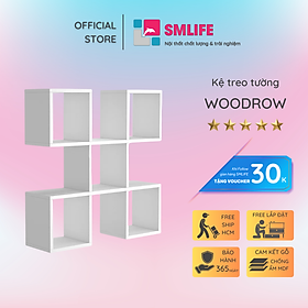 Kệ gỗ trang trí đa năng SMLIFE Woodrow