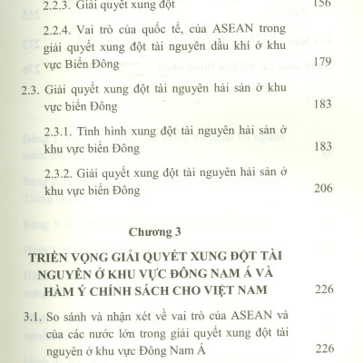 Giải Quyết Xung Đột Tài Nguyên Ở Khu Vực Đông Nam Á (Resolving Resource Conflicts In Southeast Asia) (Sách chuyên khảo)