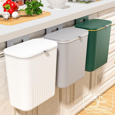 Thùng Đựng Rác Thông Minh Clean - Thùng Rác Treo Tủ Bếp, Nhà Vệ Sinh, Phòng Khách - Dung Tích 12L - Hàng chính hãng