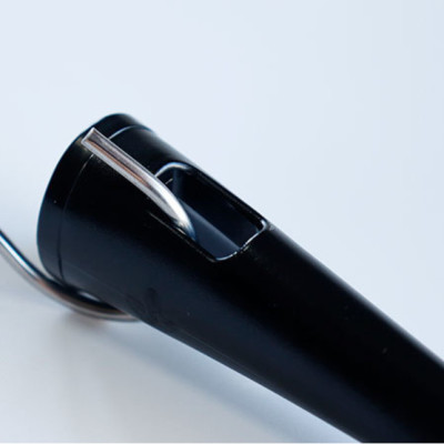 Muôi cơm kháng khuẩn cán dài Echo Metal 25cm màu đen - Nội địa Nhật Bản