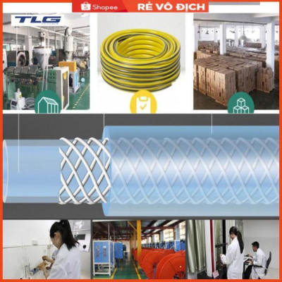 Bộ dây vòi xịt tưới cây, rửa xe 7-10M (cút nhựa nối nhựa xanh) 206843