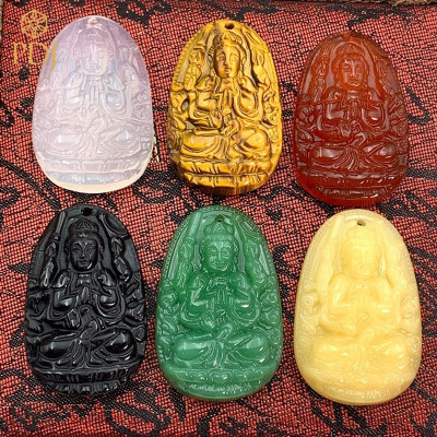 Mặt phật bản mệnh size lớn - tặng kèm dây dù đeo 