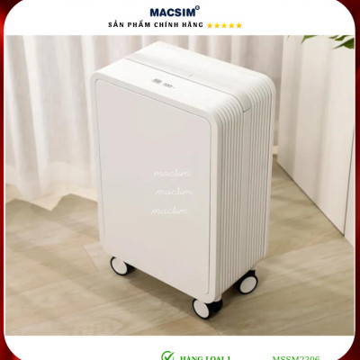 Vali cao cấp Macsim SMLV2306 cỡ 20 inch màu trắng - Hàng loại 1