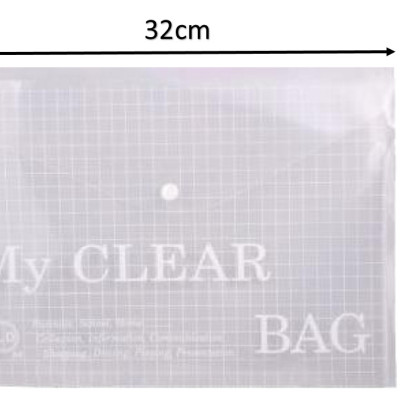 BỘ BÌA NÚT A4 MY CLEAR (12cái/ xấp)