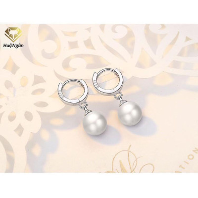 Bông tai bạc Ý 925 Huệ Ngân - Bông tròn RYE140951