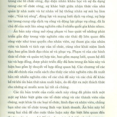 Hiểu Và Quản Lý Tổ Chức Công