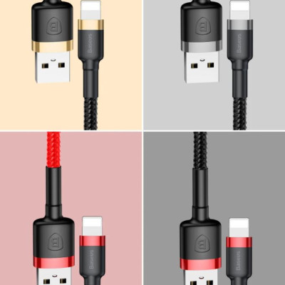 Cáp sạc Baseus Cafule sạc nhanh dùng cho iPhone - Hàng chính hãng