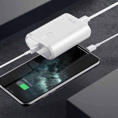 Pin sạc dự phòng Hoco Q3 Mayflower 10000mAh lõi Li-polymer, hỗ trợ QC3.0 và PD20W Type-C (Hàng chính hãng)