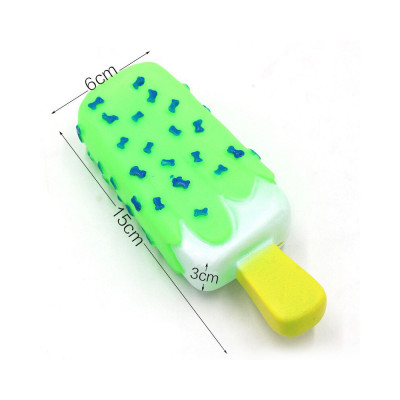 Đồ Chơi Gặm Cho Chó Bằng Cao Su Hình Que Kem Có Kèn