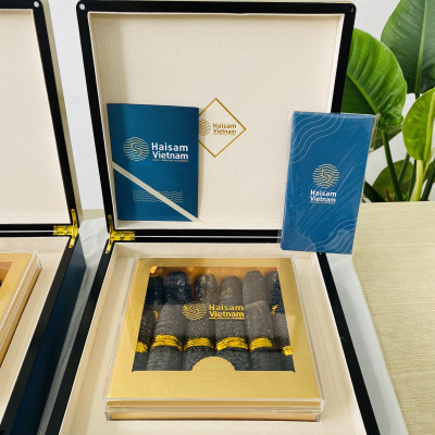 Hộp Quà Hải Sâm Cát Cao Cấp - 14 Con Hải Sâm Sấy Thăng Hoa-Giàu Collage Type 1, Trẻ Hóa Làn Da, Phục Hồi Vết Thương