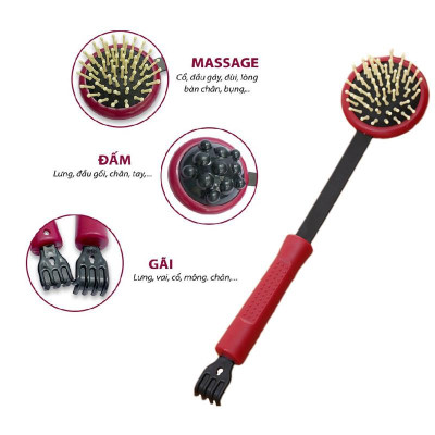 (Hàng New) Cây Gãi Lưng Hợp Kim Hình Móng Tay Gai Gãi Đã Ngứa Loại Tốt Có Thể Thu Gọn Kéo Dài 60cm Bất Kỳ Đâu Loại Tốt