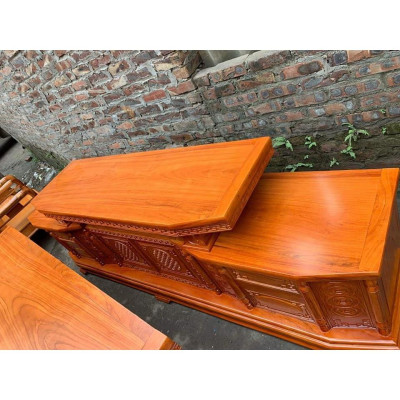 Kệ tivi Vát gỗ gõ đỏ