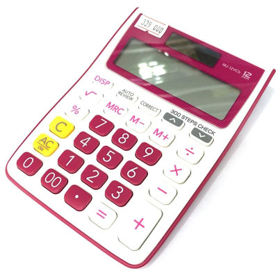 Máy Tính Văn Phòng Casio MJ 12VCB-RD - Kèm Quà Chất